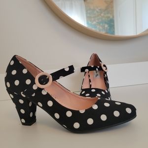 Lulu hun Marianne polkadot 50s pumps vintage rockabilly